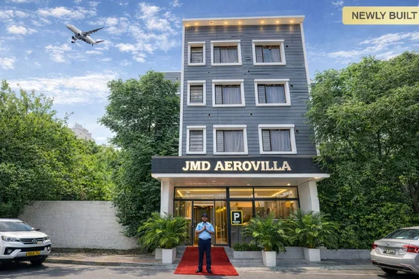 Aerovilla by JMD Group facade, Pravakar's Hospitality